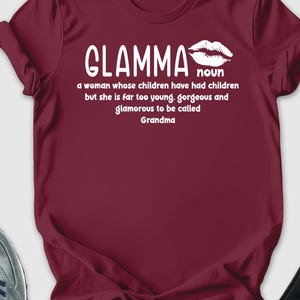 Glamma Definition Shirt, Glamma Shirt, Gift for Grandma, Grandmother Gift, Funny Mom Shirt, Glamorous Grandma Shirt, Mothers Day Gift
