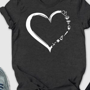 Medical heart Shirt, Nurse shirt, Nursing shirt, Nurse life shirt, Gift For Nurse, Future Nurse, RN graduation gift, RN Gift, Nurse gift