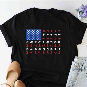 Wrestling American Flag Tee Shirts Gift For A Wrestler Wrestling American Flag Tee Shirts Gift For A Wrestler