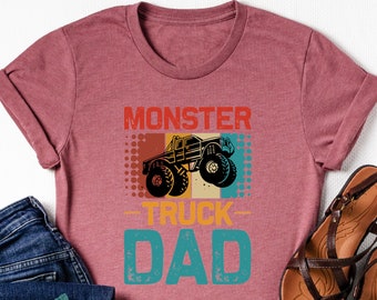 Monster Truck Dad Shirt, Father’s Day Shirt, Extreme Sports Lover Shirt, Vintage Dad Shirt, Truck Lover Shirt, Funny Trucker Dad Shirt, Gift