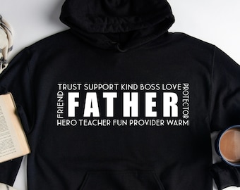 Father Hoodie, Father Life Hoodie, Funny Dad Hoodie, Father Description Hoodie, Fathers Day Hoodie, Gift For Father, Best Father Hoodie, Dad