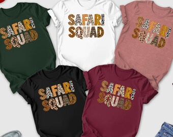 Safari Squad Shirt, Family Vacation Tee, Safari Trip Shirt, Zoo Shirt, Safari Summer Shirt, Safari Group Matching Shirt, Animal Lover Shirt