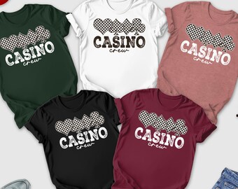 Casino Crew Shirt, Casino Dealer Shirt, Vegas Squad Tee, Casino Trip Shirt, Matching Casino Group Tshirt,Gambling Shirts, Casino Squad Gift