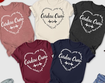 Cardiac Crew Shirt, Cardiac Crew, Heart Flow Anatomy, CVICU Nurse Gift, Cardiac Nursing Gift, CVICU Nurse Shirt, Cardiology Tee, Cardiac Tee