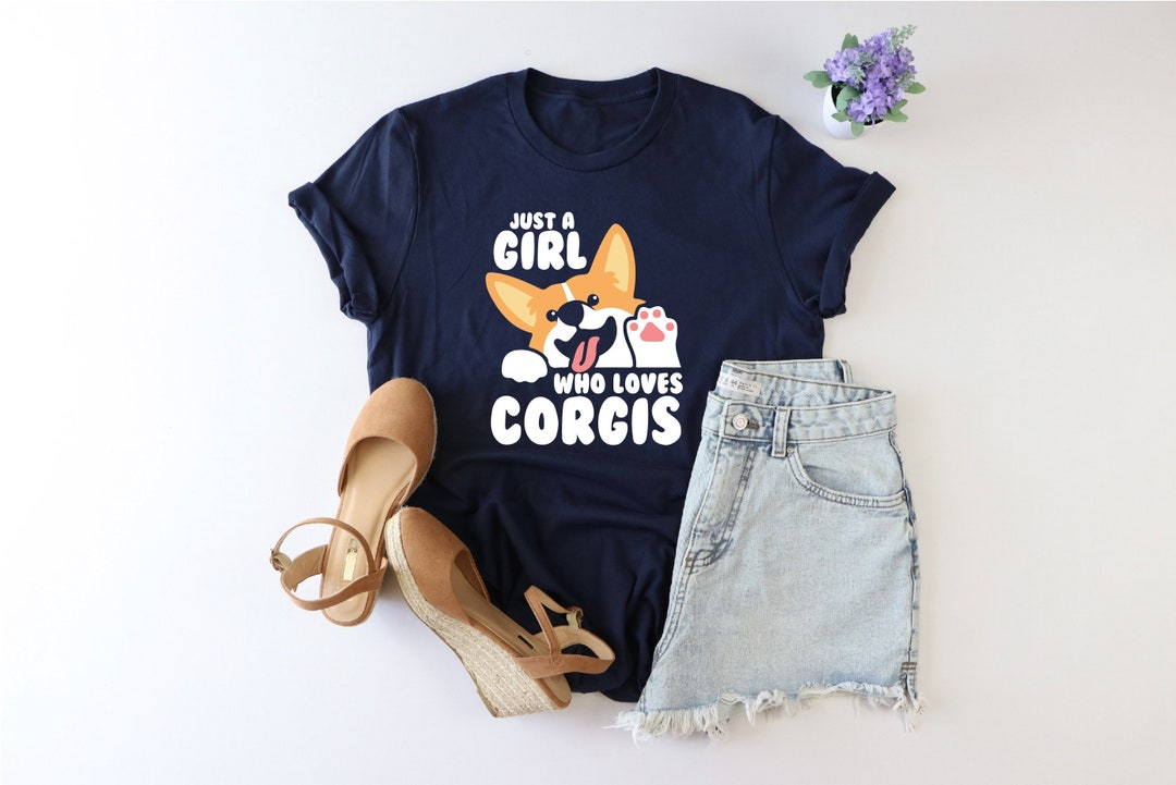Corgi Decke „Just A Girl Who Loves Corgis“ | Weiche Flanell-Decke, 127x102 Cm, Für Couch, Bett & Als Geschenk