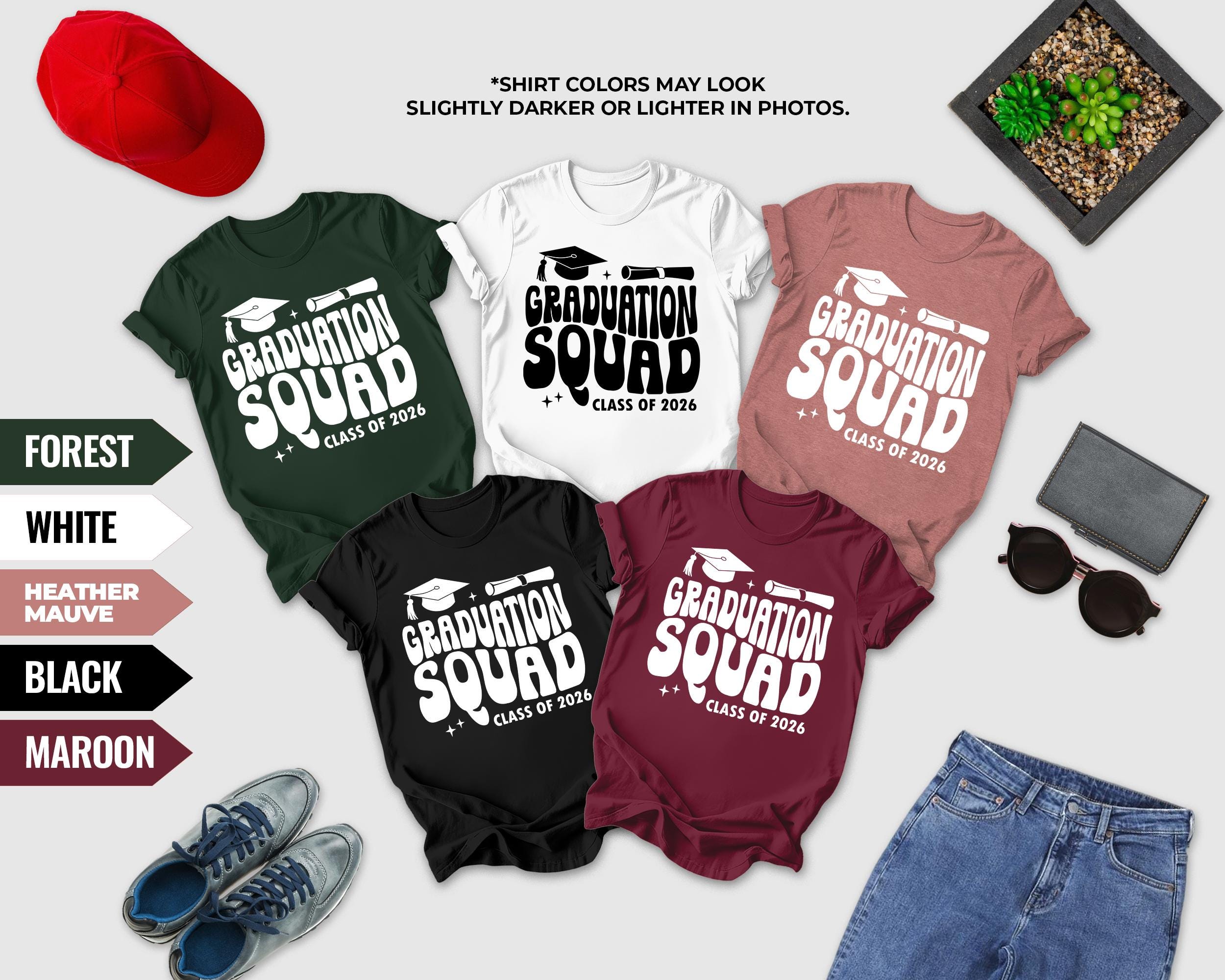 Graduation Squad 2026 Shirts, Graduation 2026 Gifts, Class of 2026