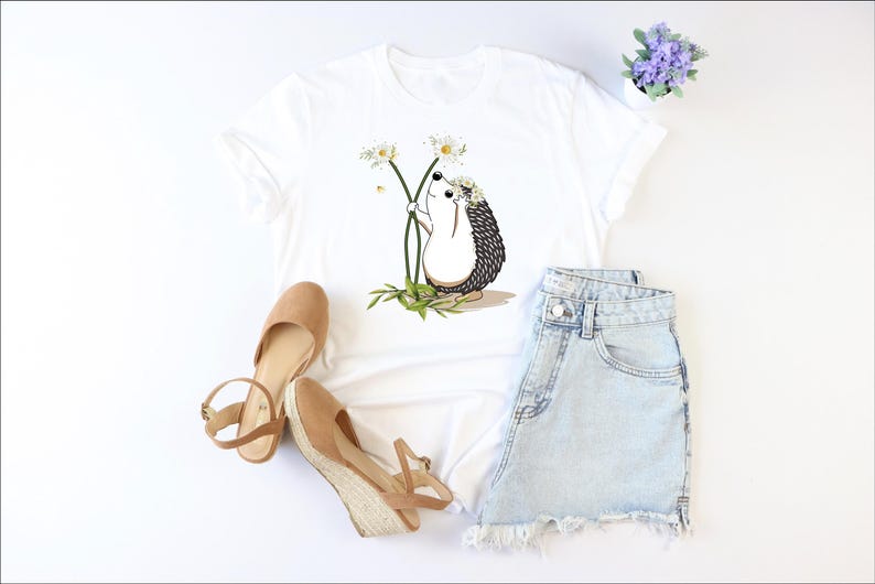Funny Hedgehog Shirt, Country Women Shirt, Farm Life Shirt, Porcupine Owner Shirt, Hedgehog Lover Shirt, Animal Lover Shirt, Porcupine Shirt Bild 2