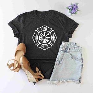 Firefighter Shirt, Fire Department Shirt, Gift For Fireman, Fire Dept. Logo Shirt, Fire Fighter Gift, Fireman Shirt, Fire Fighter Logo Shirt