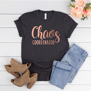 Chaos Coordinator, Mom Shirt, Mommy shirts, Mom Life Shirt Funny Mom Shirt, Momma shirt, Mama Shirts, Mamacita Shirt, Trendy Mom T-Shirts