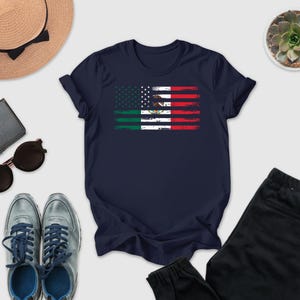 Mexico American Flag Shirt, America And Mexico Flag Shirt, US Mexican Flag Shirt, Cince De Mayo Shirt, Proud Mexican American Shirt, Mom Tee