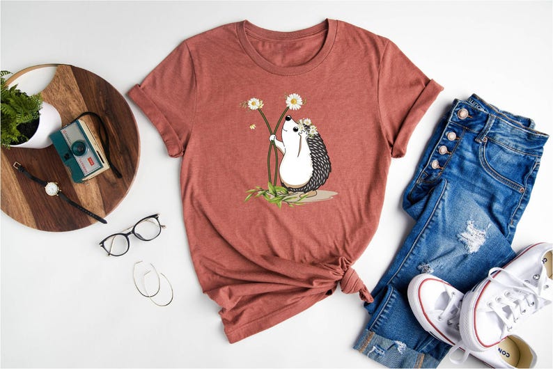 Funny Hedgehog Shirt, Country Women Shirt, Farm Life Shirt, Porcupine Owner Shirt, Hedgehog Lover Shirt, Animal Lover Shirt, Porcupine Shirt Bild 1