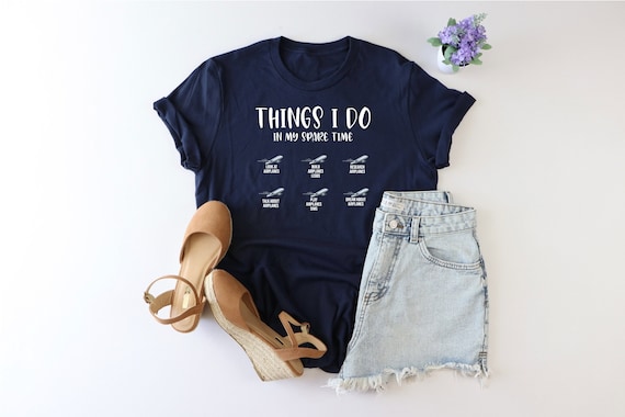 Airplane Shirt, Airplane Enthusiast Shirt, Travel Lover Shirt, Airplane Academy Shirt, Spare Time Tshirt, Gift For Aviator, Pilot Life Shirt