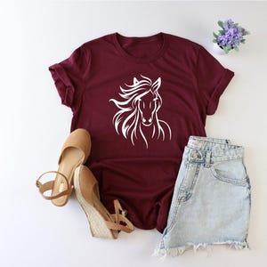 Horse shirt, Horse lover shirt, Horse tee, animal lover shirt, country girl shirt, Horse gifts, Cute Horse Shirt, Horse lover tee