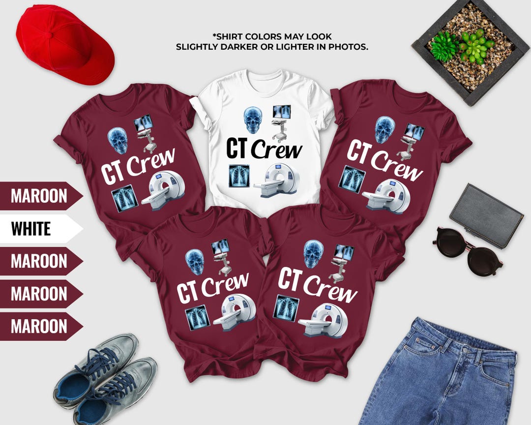 Rad Tech Crew CT Crew T-shirt, CT Tech T-shirt, Radiology Technologist Gifts, RT Team ...
