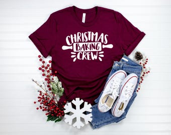 Christmas Baking Crew, Merry Christmas Shirt, Christmas Teacher Shirt, Matching Christmas Shirts, Family Christmas Shirts, Holiday Shirts