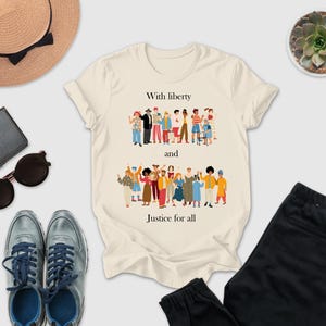 With Liberty And Justice For All Shirt, Fundemantal Rights Shirt, BLM Tshirt, Antiracism Shirt, Human Rights Shirt, Equality Shirt, LGBT Tee