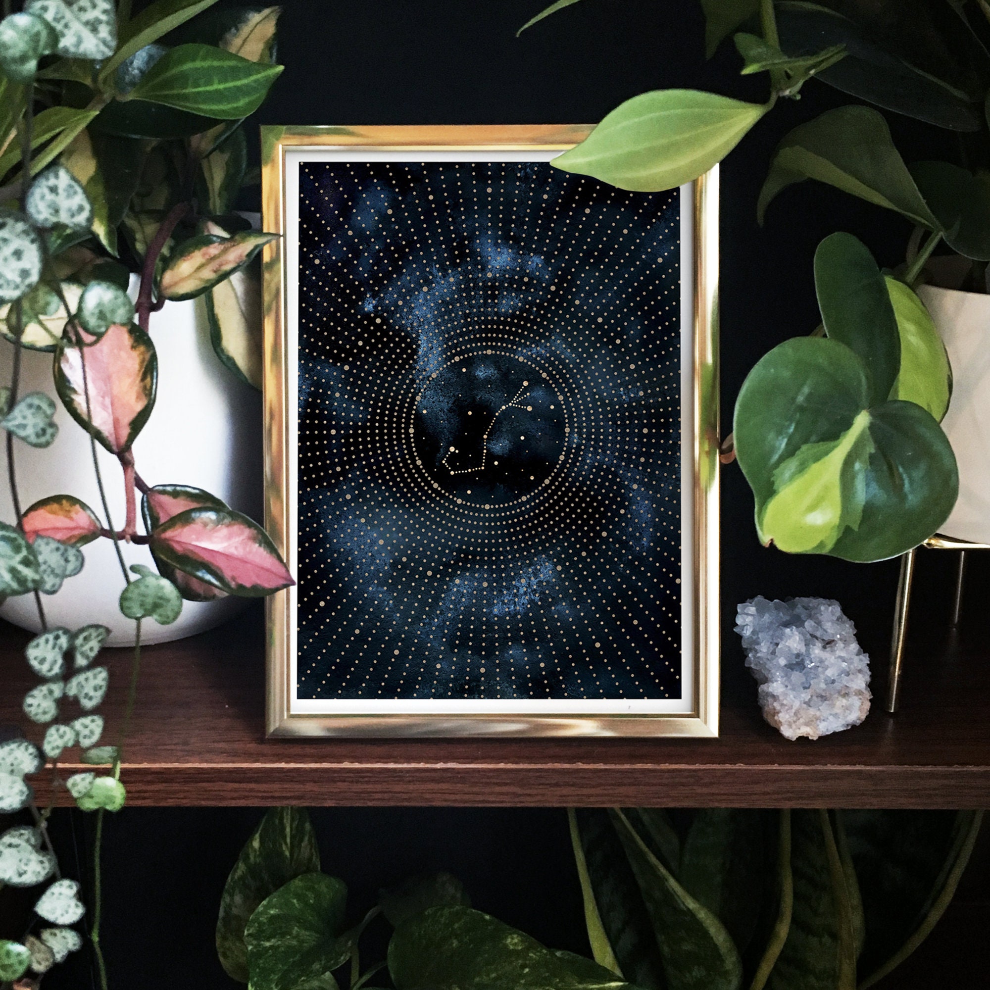 Zodiac Custom Printable Custom Zodiac Sign Art Print With the Constellation of Your ...