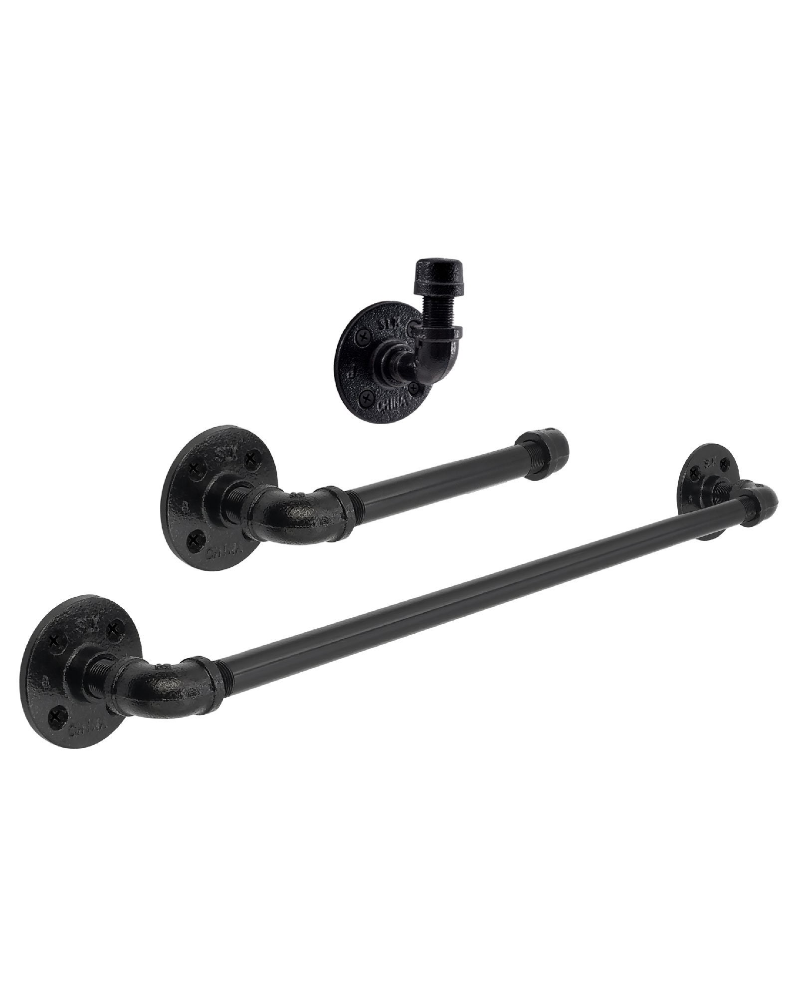 Industrial Pipe Bathroom Hardware Fixture Set by Pipe Decor Etsy