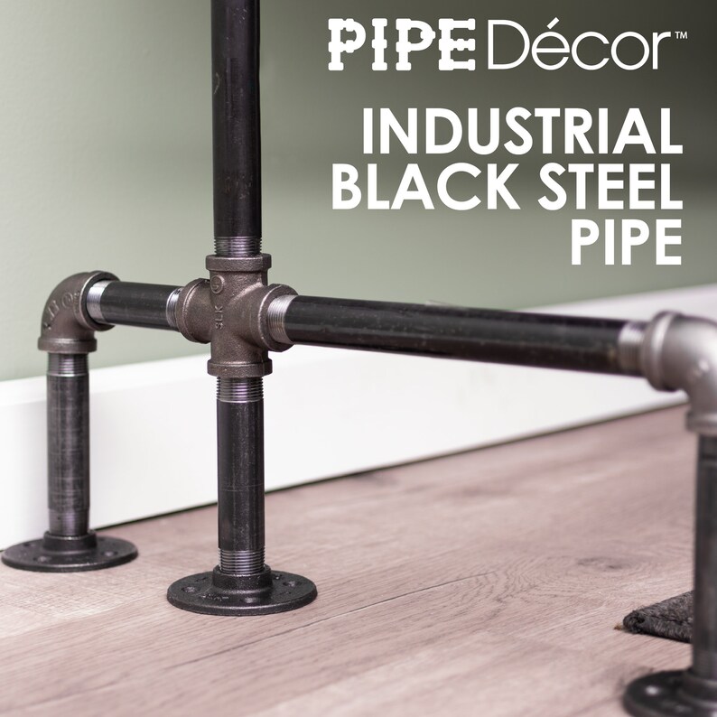 Industrial Pipe Desk Leg Set by Pipe Decor Modern Home Office Etsy