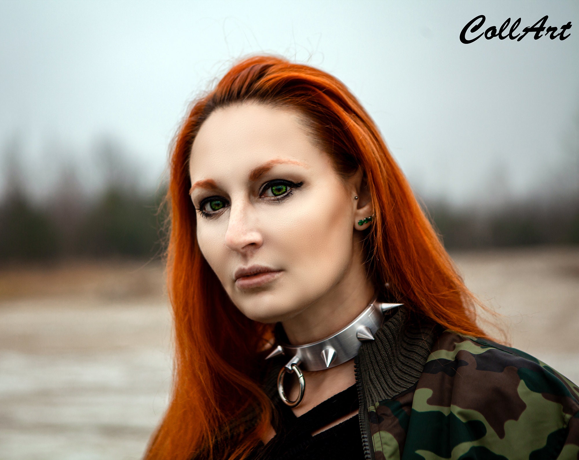 SPIKED COLLAR With Oring Metal Bondage Slave Collar Metal Etsy