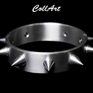 Spiked METAL COLLAR (spiked choker, metal choker, spiked jewelry, collar necklace)