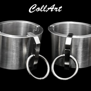 Massive Slave ANKLE CUFFS (shackles, metal bondage, handcuffs, bondage accessories, legs shackles)