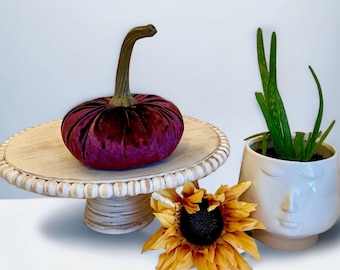 Large Wine Velvet Pumpkin Fall Wedding Centerpiece Rustic Modern Farmhouse Coffee-Table Decor Country Home Chic Best Selling Gift Item