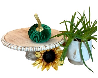 Small Velvet Pumpkin Luxe Emerald Green Wedding Centerpiece Bridal Shower Favors Modern Farmhouse Décor Baby Shower Décor Best Selling Item