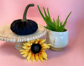 Handmade Pumpkin Large Black Nubby Mink Velvet Pumpkin Wedding Centerpiece Fall Decor Accessory Halloween Party Decor Rustic Wreath Supply