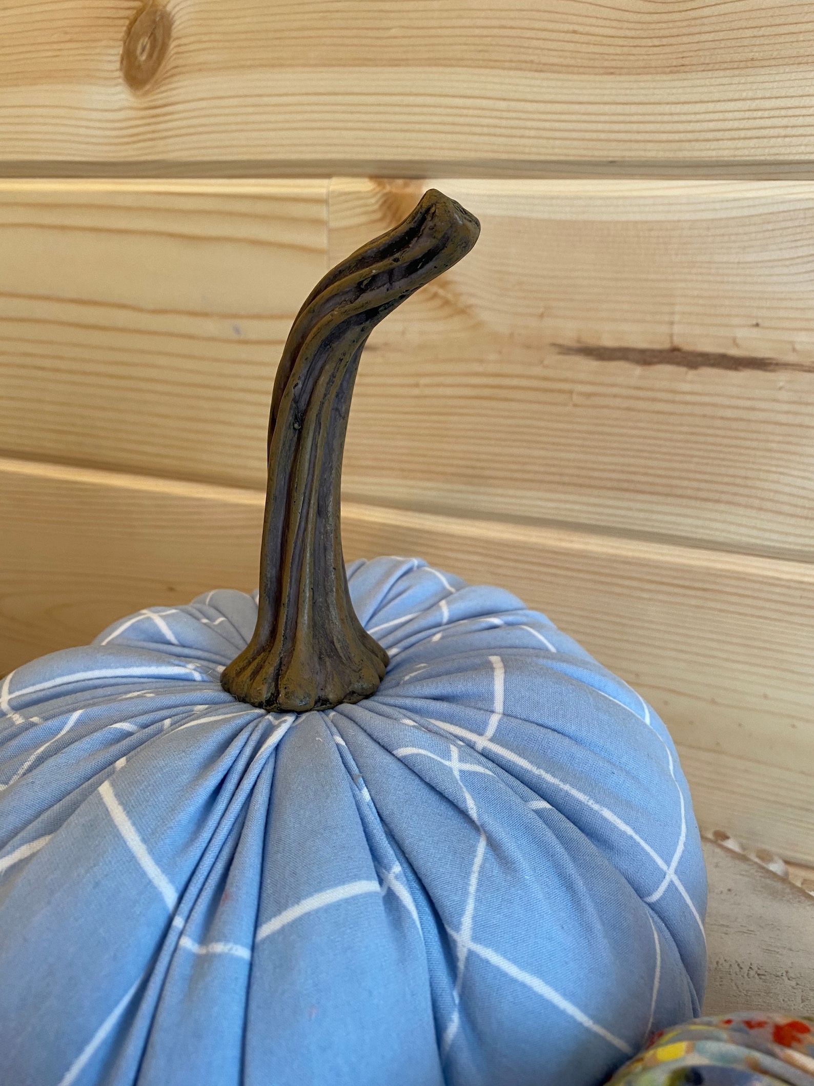 Faux Pumpkin Stems Set of 3 EXTRA Large DIY Velvet Pumpkins Etsy