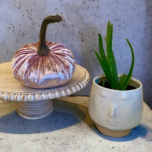 LARGE Handmade Pumpkin Luxe Wedding Centerpiece PINK CHAMPAGNE Velvet Pumpkin Rustic Chic Farmhouse Glam Home Decor Gift Mode Gift for Mom
