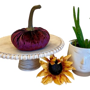 Large Velvet Pumpkin Wine Velvet Fall Wedding Centerpiece Rustic Modern Farmhouse Coffee-Table Decor Country Home Chic Best Selling Item