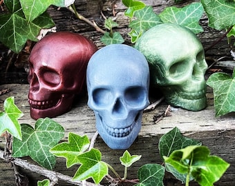 Hand Poured Skull Soap: Goth Bathroom Decor