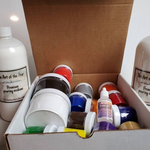 Acrylic Poured Paint Premium Pouring Medium Etsy