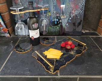 Resin beginner kits tray, coaster, wine glass holder