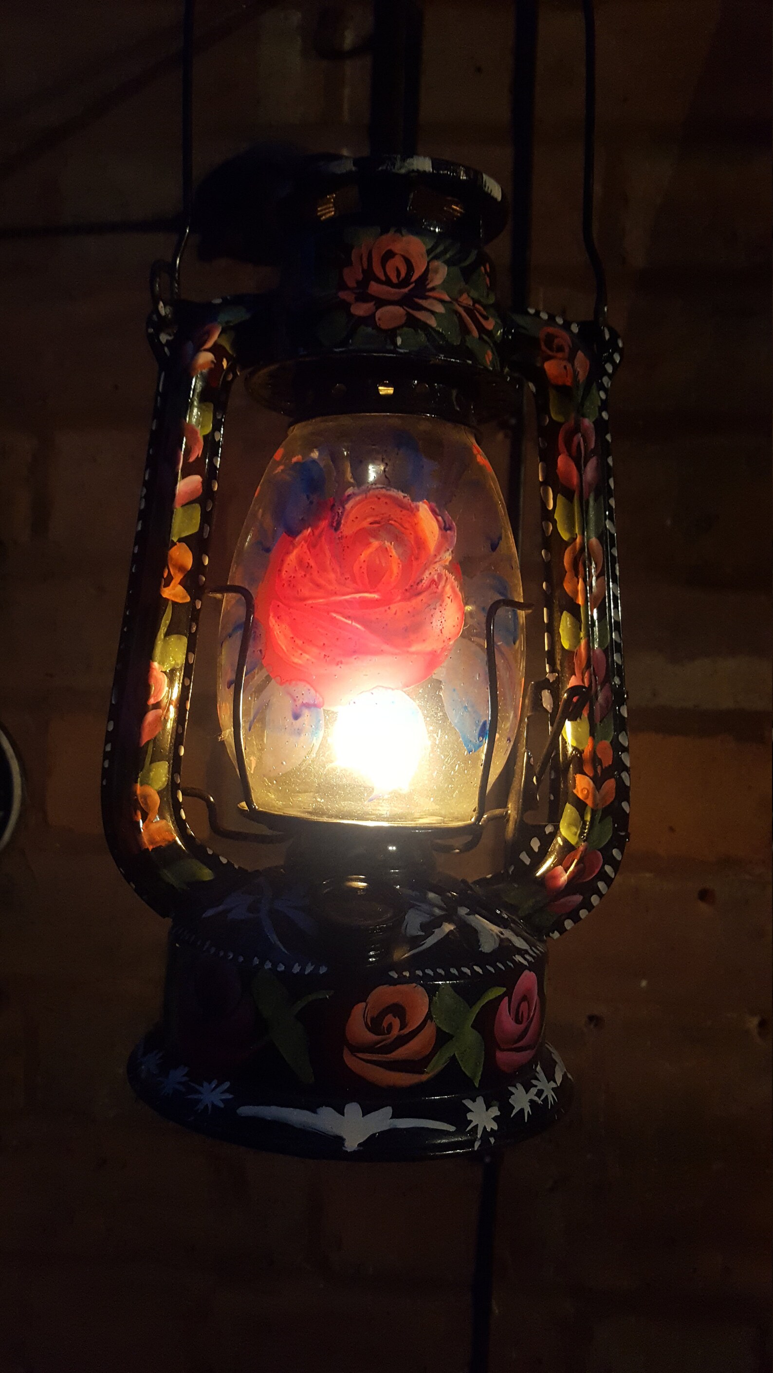 Beautiful Oil Burning Lanterns Handpainted in the Traditional Etsy