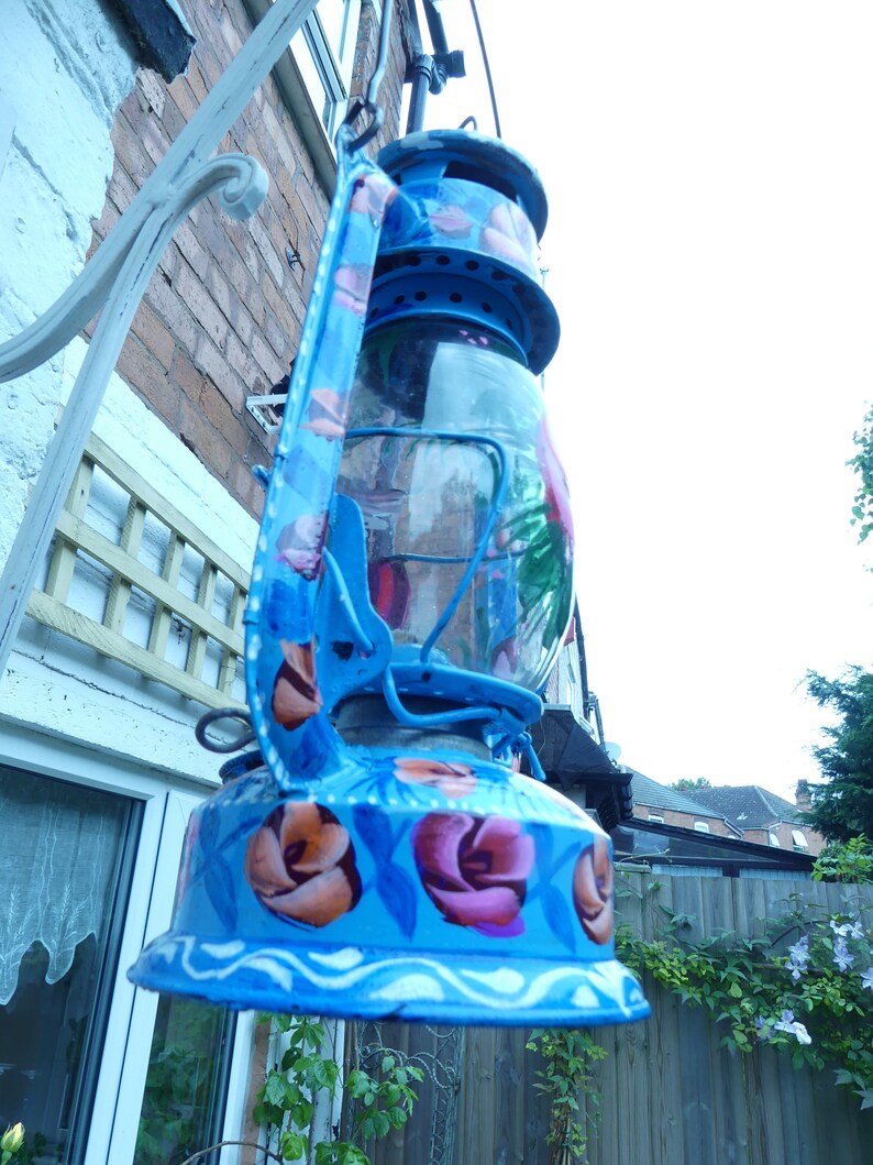 Beautiful Oil Burning Lanterns Handpainted in the Traditional Etsy