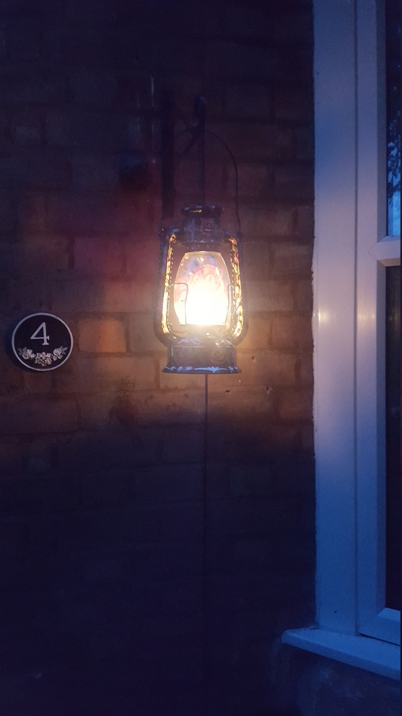 Beautiful Oil Burning Lanterns Handpainted in the Traditional Etsy