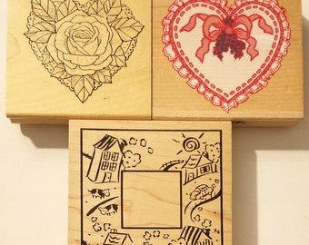 Rubber Stamp - You Choose - Doily, Frame