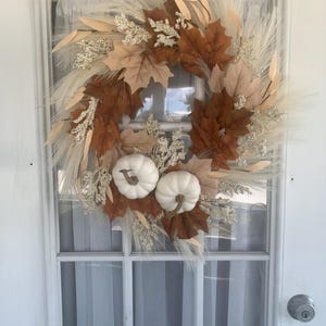 Fall Pompas Wreath