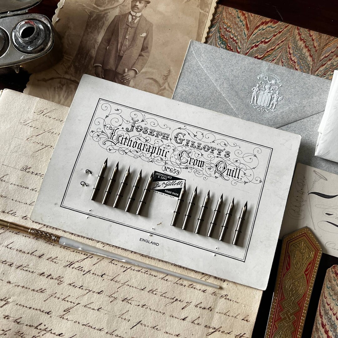 Joseph Gillott's Lithographic Crow Quill Original Etsy