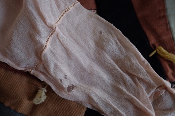 A Silk 1920s Pink Embroidered and Beaded Blouse - image 7