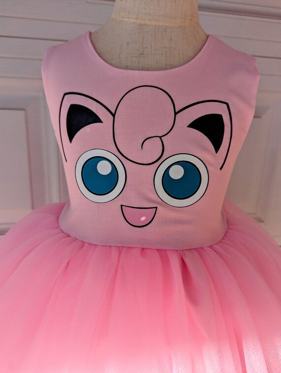 Offizielles Pokemon Jigglypuff-Kostüm Für Mädchen – Pinkes Kleid Mit Kopfhörer-Band & Mikrofon