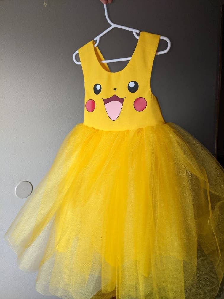 Vestido Rodado - Pikachu Fantasia cosplay egirl(142) no Shoptime
