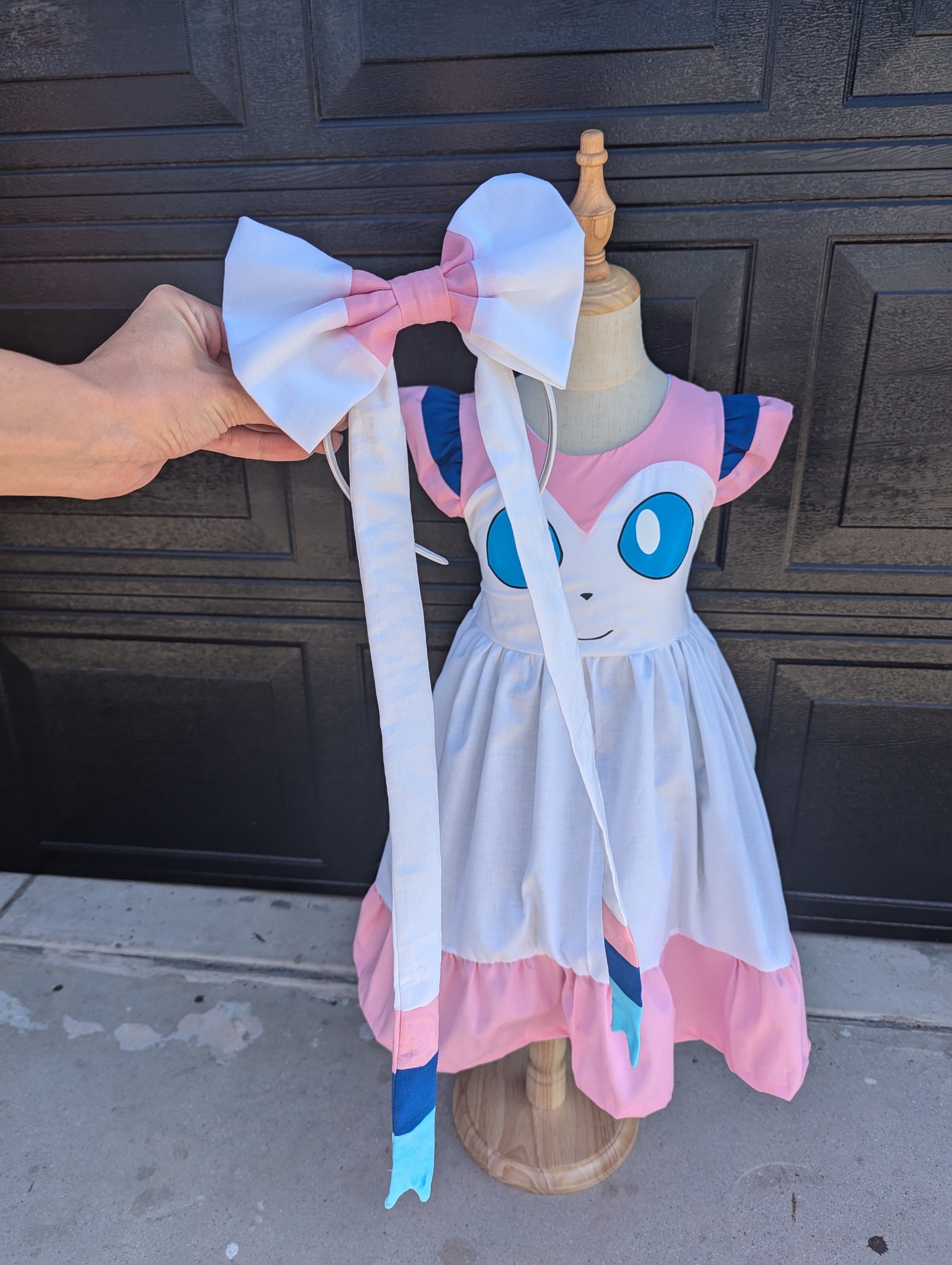 pokemon dress Yellow Pikachu Inspired Pokemon Halter Backless 1950S Vintage Dress with Headband, Yellow / XL main image 0