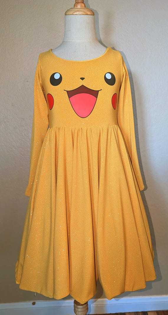 yellow dress for pikachu costume Womens Halloween Fancy Pokemon Cosplay Cartoon UK Your little Pokefan can transform into the most iconic character of them all DIY Pikachu Halloween Costume!