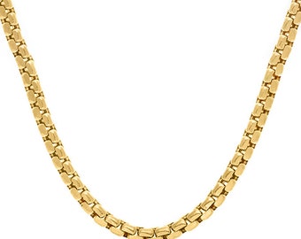 14k Gold Box Chain - Etsy