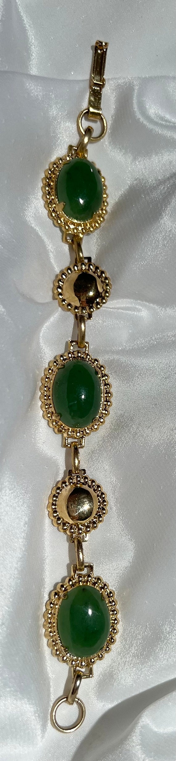 Vintage Green Jade Braclet - image 2