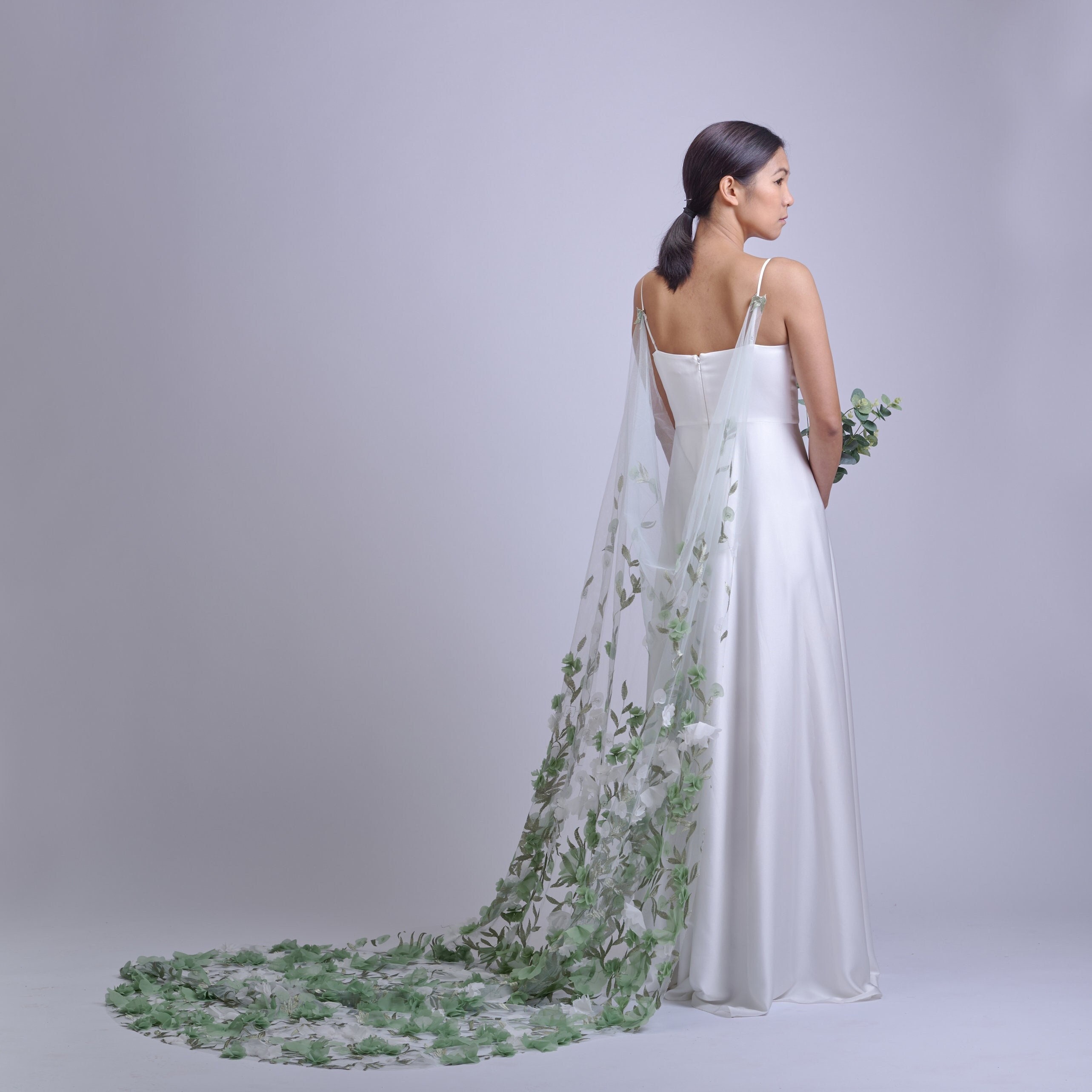 GREEN \u0026 WHITE AZALEA Ethereal 3D Rose 