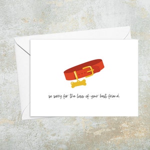 Sorry for the Loss of Your Pet | Greeting Card, Sympathy Card, Sorry for your loss Card, Pet Loss, Pet Loss Card, Dog Loss, A2 Card